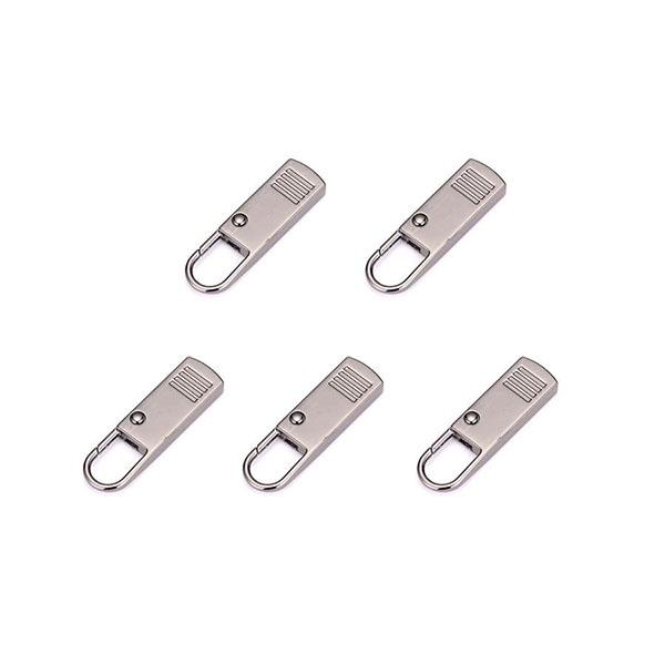 5PCS DIY Sewing Metal Zip Detachable Replacement Tab Zipper New Sewing Accessories Clothing Bag