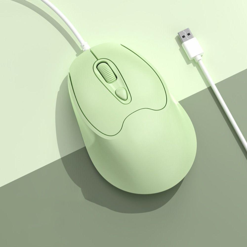 USB Wired Mute Mouse Type C USB Cable Ergonomic Mice Type C Wired Mouse Desktop Notebook