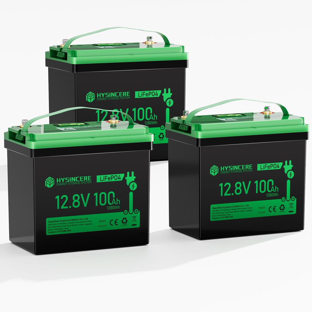 Mini Battery Pack 12.8V 100Ah 6000 Cycles Lithium Ion Battery for RV Trolling Motor Yacht Camping