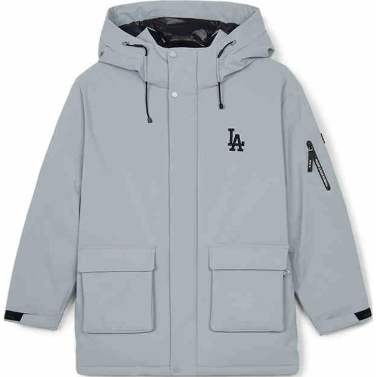 Новая пуховая куртка MLB Los Angeles Dodgers Унисекс Светло-серая 3ADJB1446-07GRL