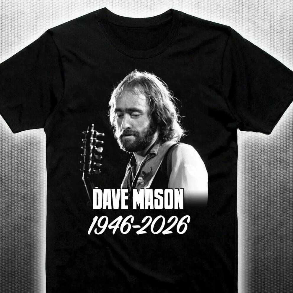 Dave Mason 19462026 Black Cotton Shirt Size S5xl Cl574