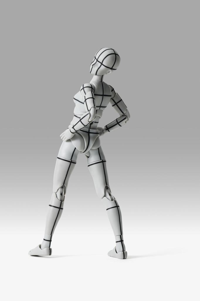 TAMASHII NATIONS Edition цветная 135 мм окрашенная подвижная фигурка SHFiguarts Body-chan -Спорт- -Проволочный каркас- (Серая версия.) приблизительно. ПВХ и АБС