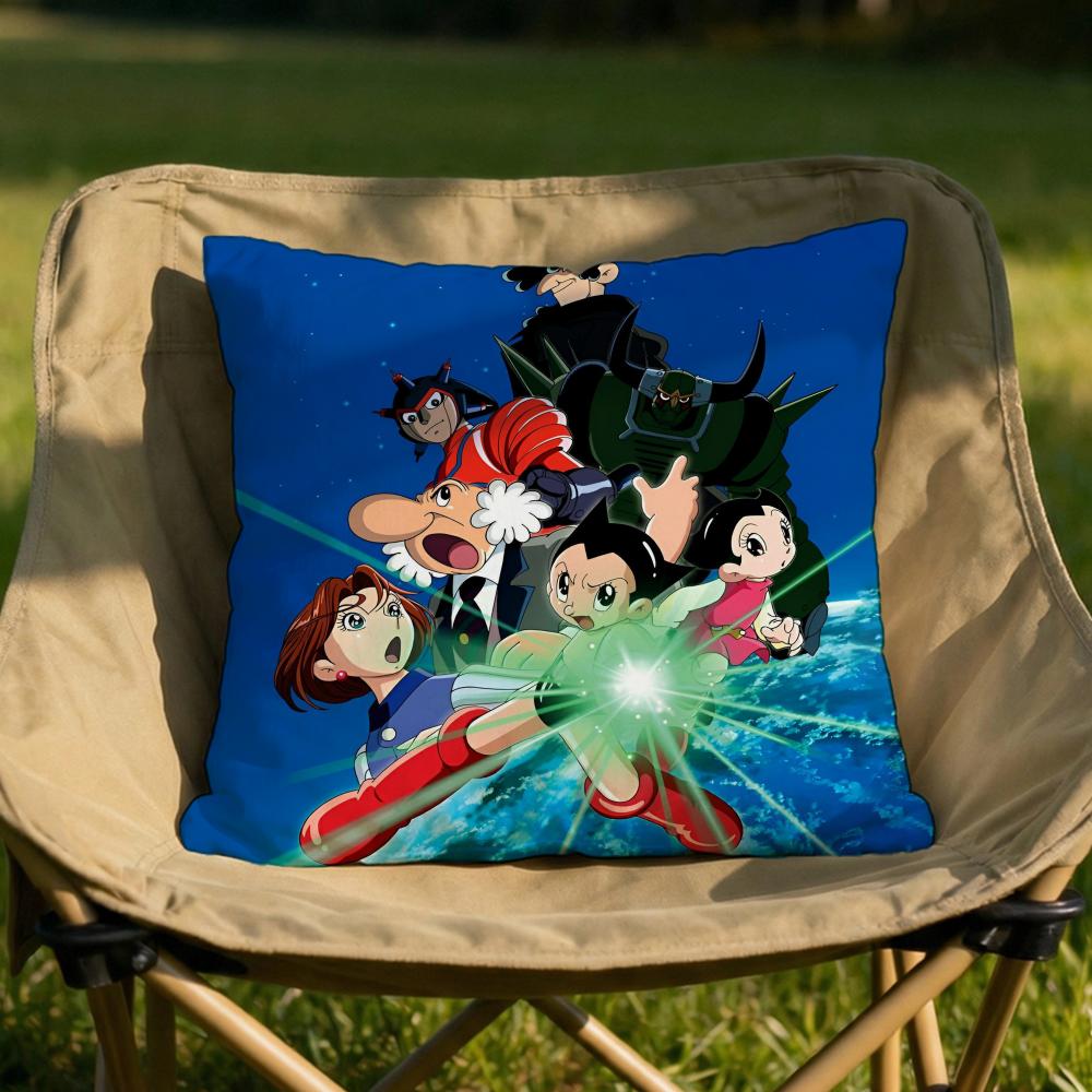 Cartoon AAstroboyS Cushion Cover Soft Reversible Durable Pillow Cover MultiScene Use for Home Car Daily Comfort