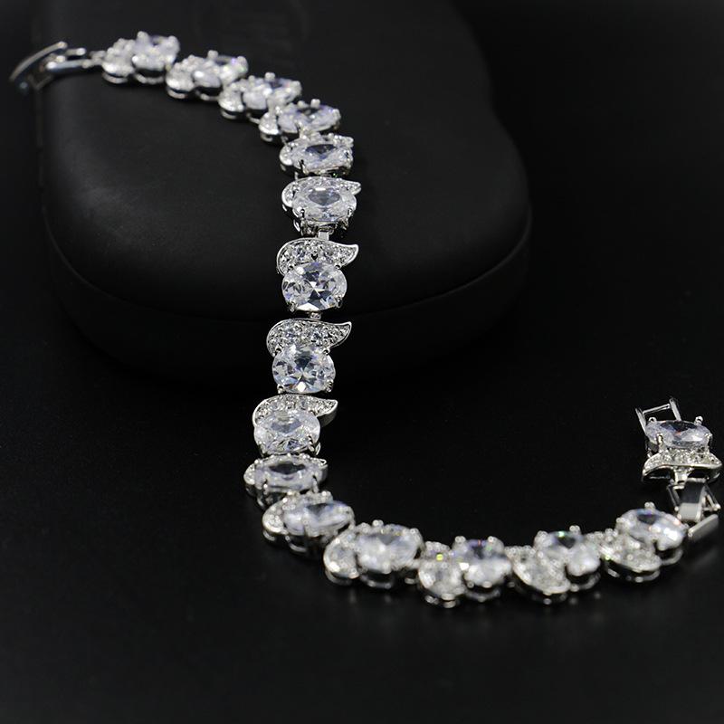Best-selling Womens Zircon Bracelet Colorfast Fashion Live Fox Jewelry