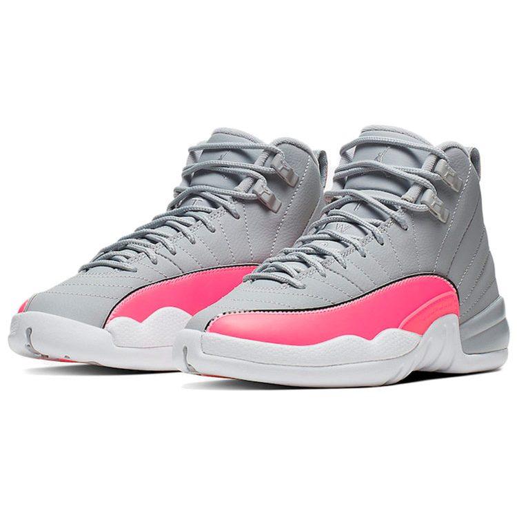 Jordan 12 Ретро Вольф Грей Рейсер Пинк GS 510815-060