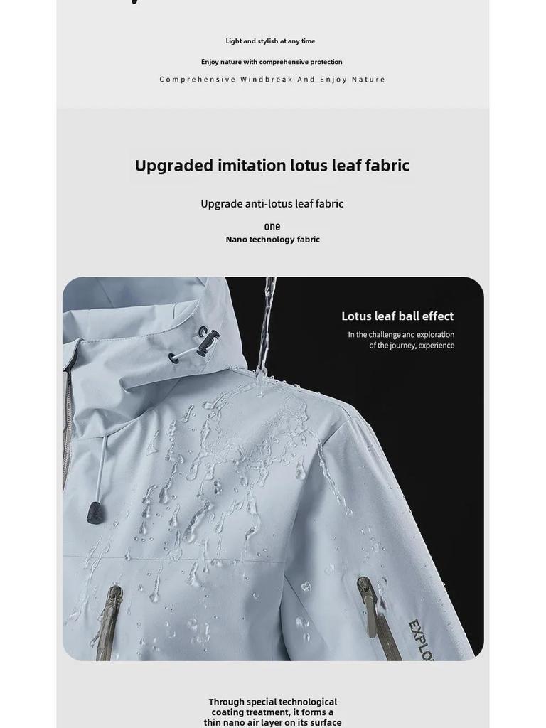 Куртка для альпинизма Bird Home Custom Logo 3-в-1 с ветрозащитой и вышитым логотипом и бархатной подкладкой для мужчин и женщин