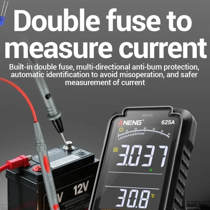 Portable Digital Multimeters Rechargable ANENG 625A 1000V DC Voltage Multimetro VA Color Screen Ohm AC Current Meter Hz NCV High Precision Test Tools