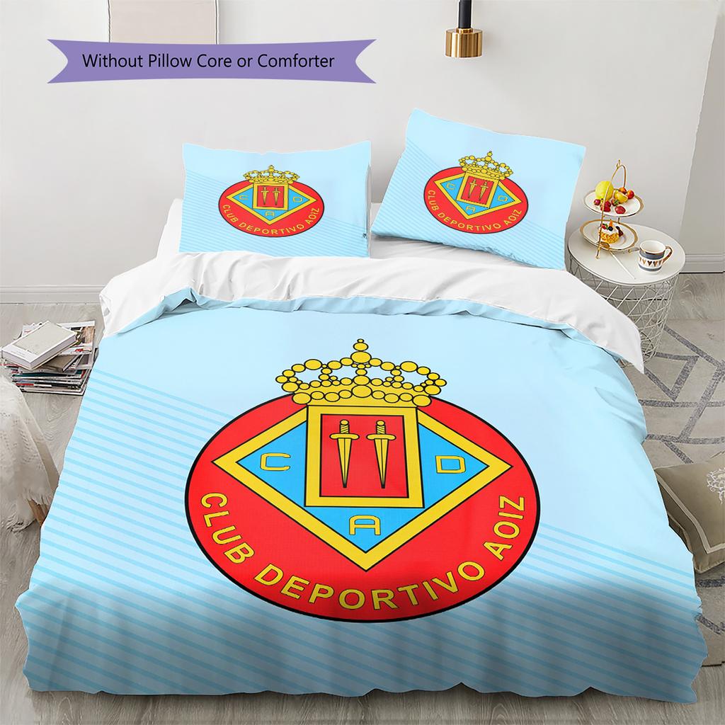 CD Aoiz Pattern Bedding Quilt Set Home Decoration Gift (1 * duvet cover + 2 * pillowcase without core)