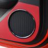 RT-TCZ Door Speaker Ring Trim Cover Frame Sticker Interior Decoration Accessories for Ford Mustang 2015-2022 (Carbon Fiber)