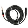 Кабель XLR (мама) - 6,35 мм Многослойное экранирование Кабель XLR (мама) - 1/4 дюйма Микрофонный звуковой кабель 10 м