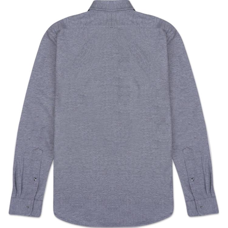 Polo Ralph Lauren Pattern Вышитый воротник с длинным рукавом Рубашка мужская Серая 710718721-011