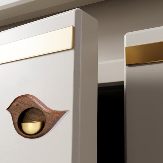 Деревянный латунный колокольчик для владельцев магазинов с громким звуком, подвесной колокольчик для входной двери, подвесная музыка ветра, магнитный дверной звонок для открытия двери, украшение для входа в магазин, домашний офис