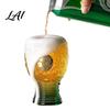 Tall Football Mug Soccer Trophy Beer Glass 400ml Capacity Mug Clear Glass