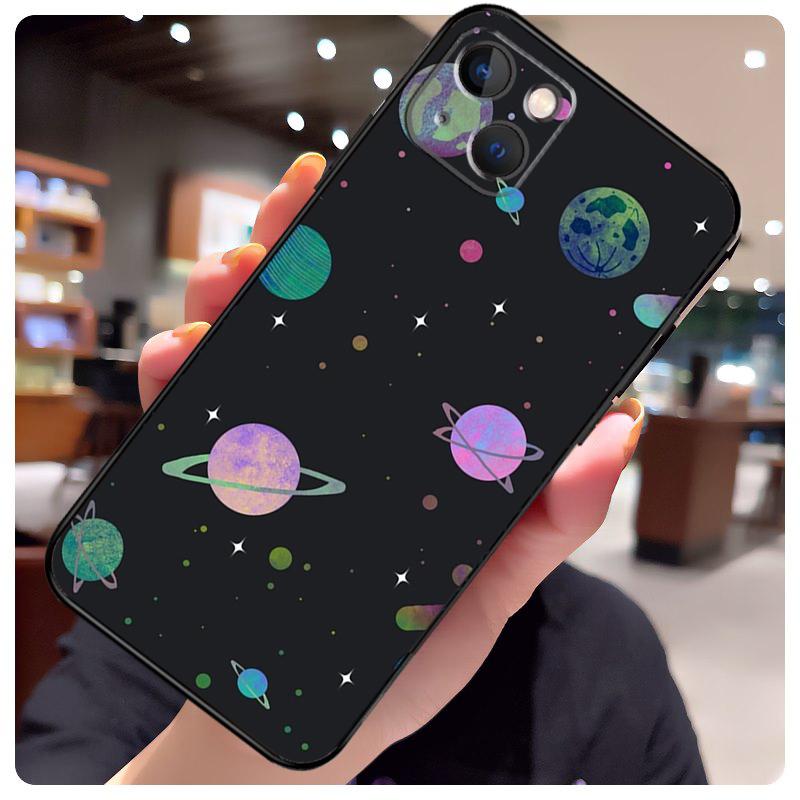 Космический Планета Звезды Луна Чехол Для iPhone 16 Pro Max 14 13 12 11 15 17 Pro Max mini 15 16 Plus 16e 17 Air Чехол для Телефона