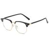Eyebrow Frame Metal Glasses Frame Male Business Trend Student Boys Anti-Blue Light Glasses Flat Mirror Female Hair