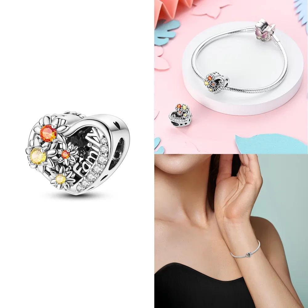 Pink Butterfly Luminous Firefly Dangle New Copper Charms Bead Fit Bangle Bracelet Necklace Diy Jewelry Women Gift