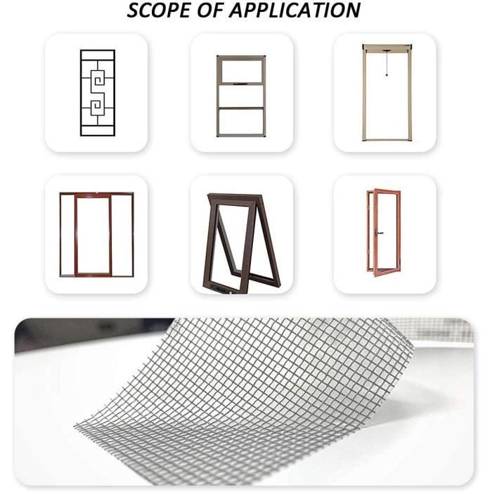 Ремонт окон и москитных сеток, москитная лента для окон, тканевая сетчатая лента из стекловолокна с