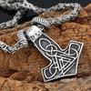 Северный викинг Огромный молот Тора Мьёльнир Норвежский козел Кнут Один символ кулон ожерелье