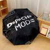 Принт Depeche Mode 8?Автоматический зонт с ребрами, ветрозащитный, легкий, складной, для путешествий на открытом воздухе