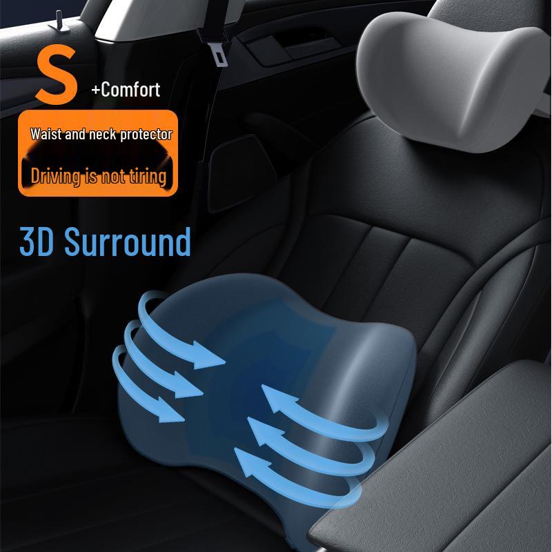 Универсальная подушка на сиденье автомобиля из пены с памятью - Поддержка шеи и поясницы для всех сезонов