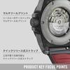 Victorinox ИНОКС. Автоматические наручные часы Ограниченная серия Красный и черный циферблат с черным резиновым ремешком Корпус из углеродного композита Набор мультитулов Ремешок