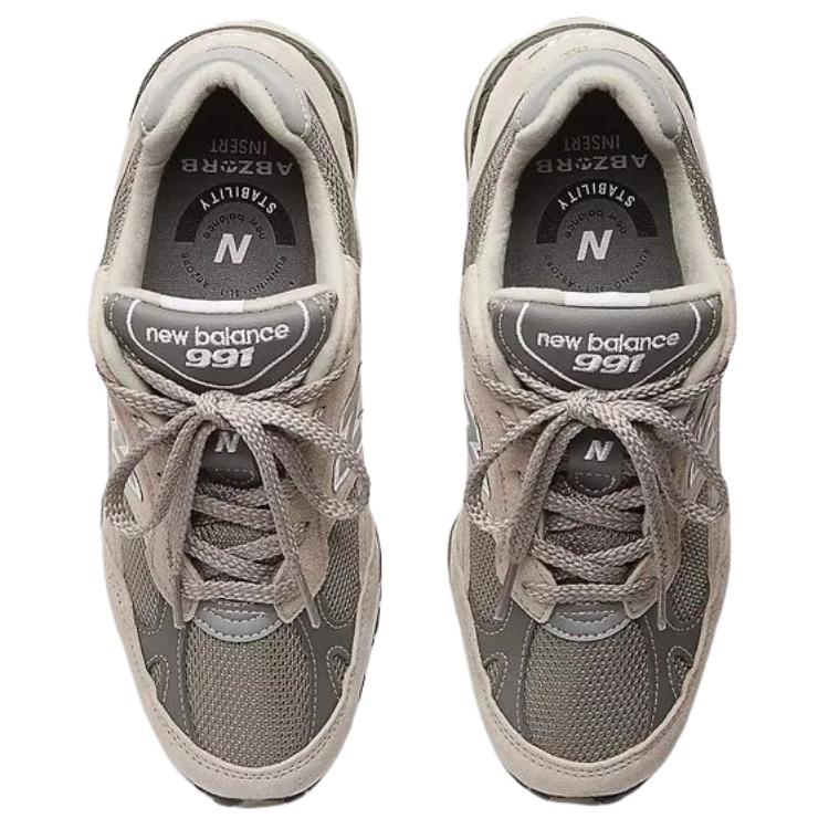 New Balance Nb 991 Универсальные Удобные Низкие Кроссовки для Бега Женские кроссовки Серый Коричневый NBW991GL