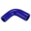 X AUTOHAUX 1pcs 32mm/1.26"-42mm/1.65" Inner Diameter 102mm/4.02" Length 90 Degree Blue Car Silicone Hose Hose Universal