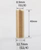 1/8" 1/4" 3/8" 1/2" 3/4" BSP Наружная резьба Полная резьба Удлиненный ниппель Латунь Для аквариумной перегородки Соединительная фитинг Дом Сад