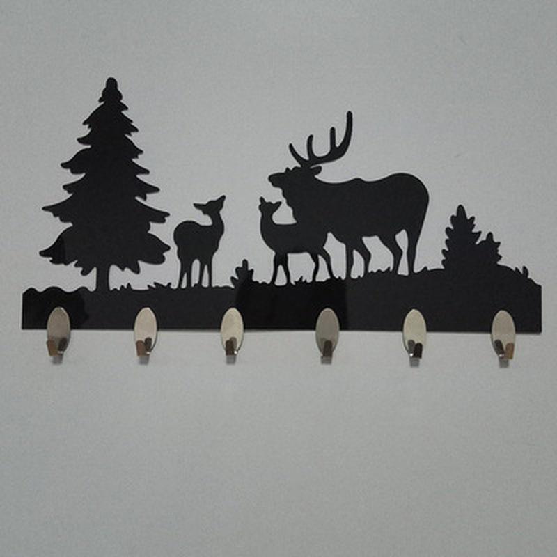 6pc Set 1 Hanger Hook Wall Mount Stickers Wall Decorative Home Furnishing Modern Hooks