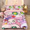 Fashion Eggy Party Anime Game Bedding Set Single Twin Full Queen King Size Bed Set Kids Bedroom Duvetcover Sets Bed Sheet Set