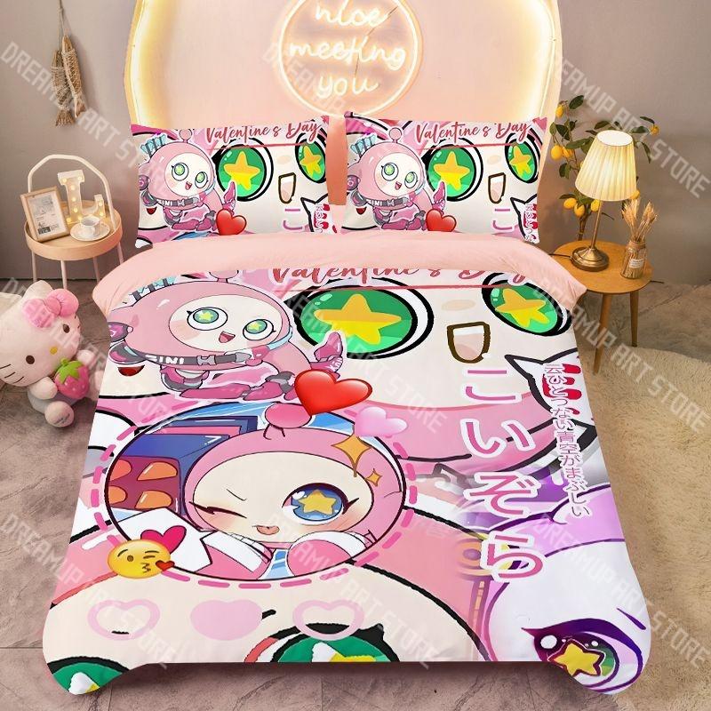 Fashion Eggy Party Anime Game Bedding Set Single Twin Full Queen King Size Bed Set Kids Bedroom Duvetcover Sets Bed Sheet Set