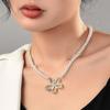 Classy And Gold Silver Pearl Flower Necklace For Women Ideal For Fashionforward Looks In 2024 Season Fall