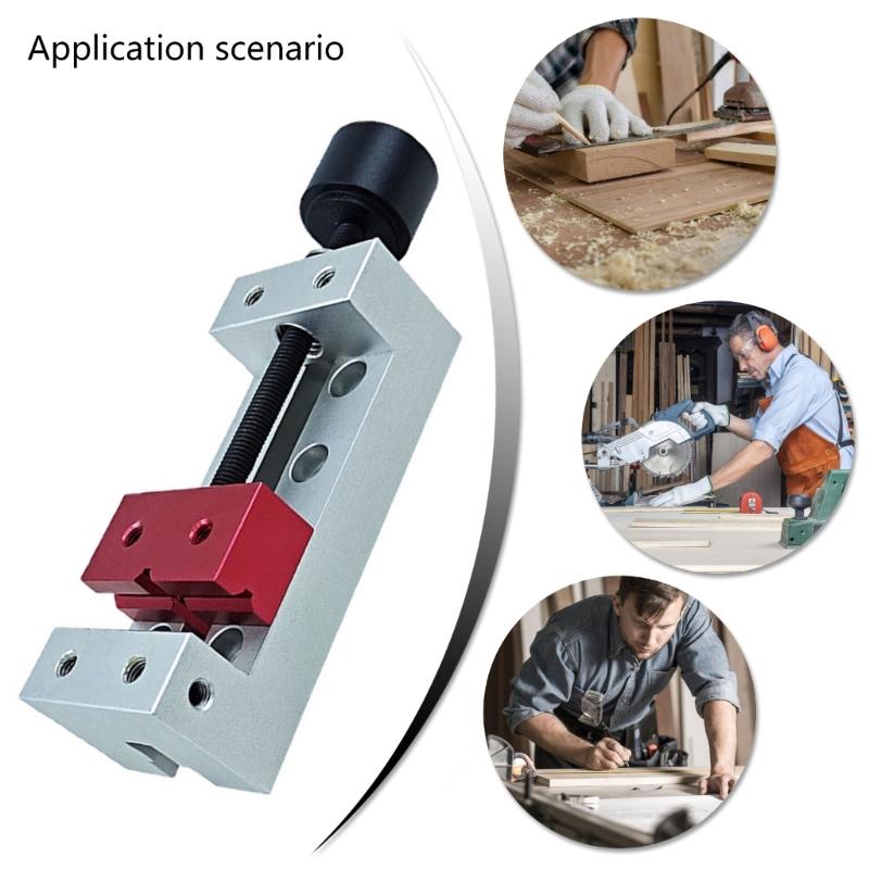 Sturdy Machines Vise Tool Aluminum Flat Clamp Mini Drill Press Vice Benches Vise for Parallel Table and DIY Carving