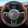 Carbon Suede Leather Car Steering Wheel Cover for BMW MINI Cooper S R56 F55 Countryman F66 F60 Accessories