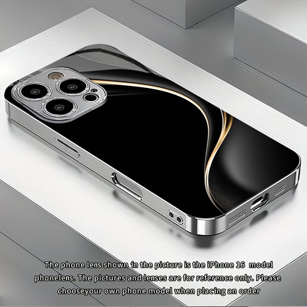 Деловые модные чехлы для телефона carcasa Smartphone Чехол для телефона из стекла для iPhone 17 16 15 14 13 12 11pm Pro Plus fundas Мужской стиль