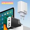 Total 65W USB C Charger Type C PD 5 Ports Mobile Phone Quick Fast Charging Wall Adapter for iPhone 16 Pro Xiaomi 15 Samsung S24