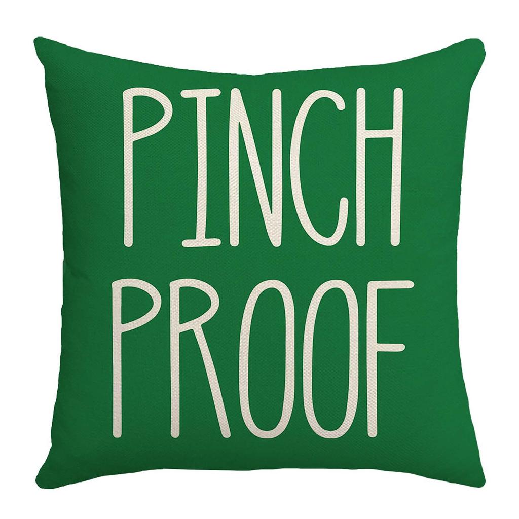 Улица. Подушка ко Дню Святого Патрика Зеленая наволочка для дивана с украшением на талию