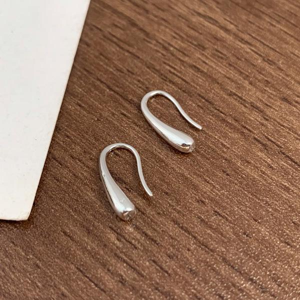 PONYKISS  Sterling Silver Minimalist Water Drop Stud Earrings for Women Party KoreaTrendy Fine  Mini Accessories