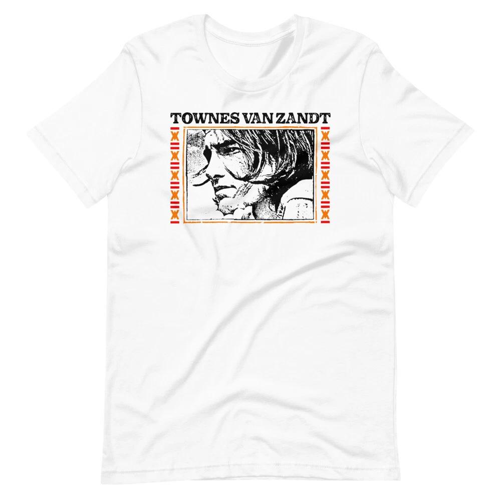 TOWNES VAN ZANDT Fan Art Graphic Tee Short-Sleeve Unisex T-Shirt