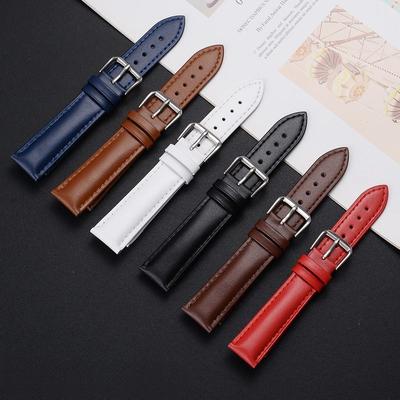 18 мм 20 мм 22 мм кожаный ремешок для часов из натуральной кожи ремешок для часов универсальная пряжка аксессуары для часов водонепроницаемый ремешок из коровьей кожи аксессуары