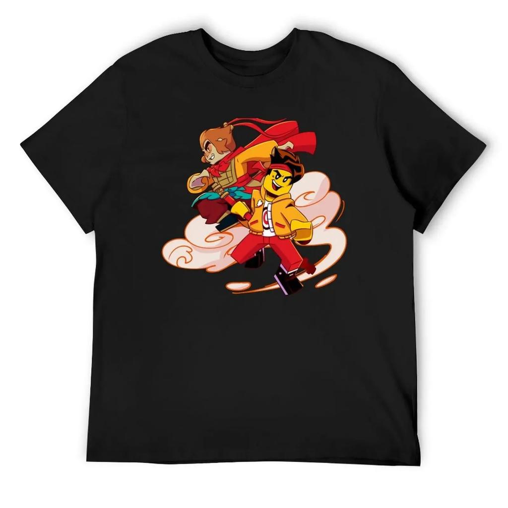 LMK - MK и Король Обезьян студент и наставник Футболка croswit shirt мужчина одежда на День святого Валентина Мужская футболка