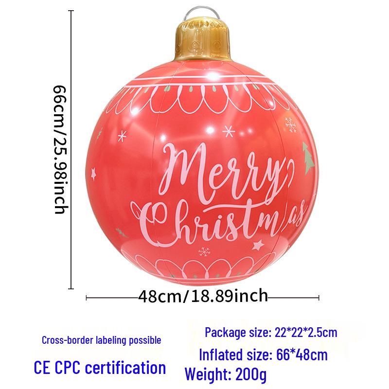 Надувной уличный рождественский шар для украшения вечеринок и дворов