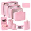 Travel Storage Bag Set - 7-Piece Multi-functional Compartment Bags for Clothes & Cosmetics