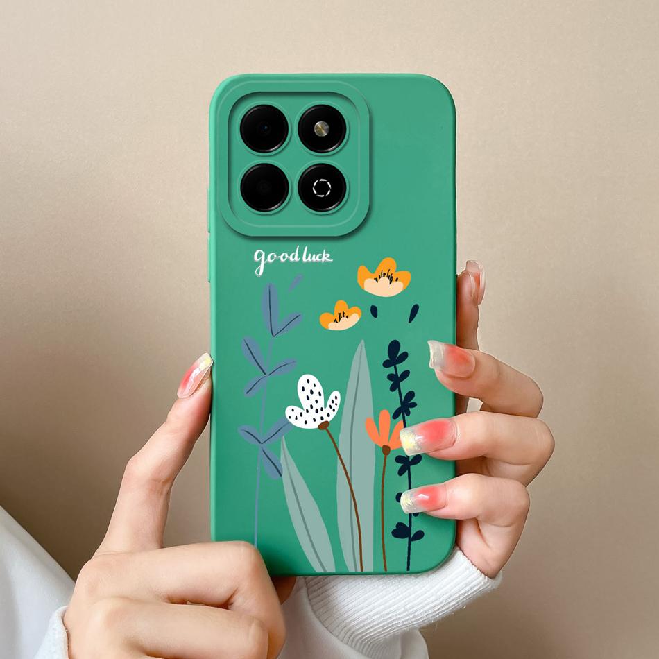 Case For Honor X6B Phone Back Cover Cute Avocado Soft Comfortable Liquid Silicone Camera Protection Anti Drop Bumper Capa Funda