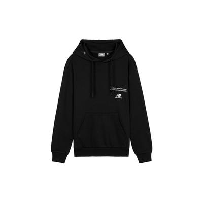 New Balance Толстовки Мужские Черные С Капюшоном Умеренный Обычный NCA3E021-BK