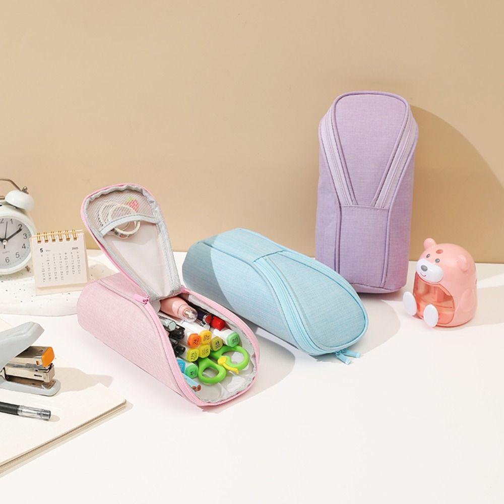 Standing Pencil Holder Multi-function Stationery Storage Organizer Vertical Pencil Case Students