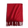 Korean atmosphere solid color scarf women's autumn and winter thickened imitation cashmere Christmas red versatile scarf neck protection shawl men