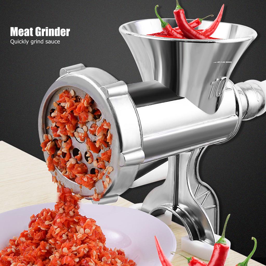 Household Aluminum Alloy Manual Sausage Meat Grinder Pepper Spice Grinding Machine Kitchen Tool