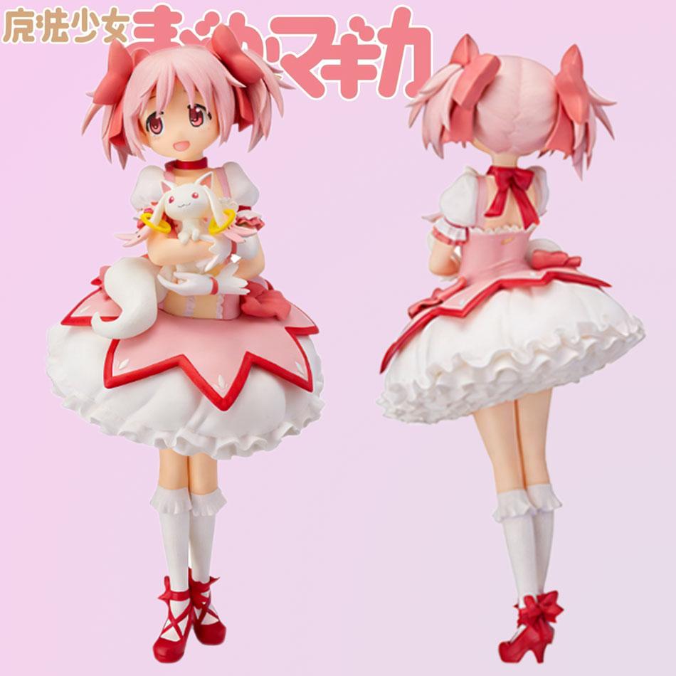 Аниме Магикано 18см Puella Magi Madoka Magica Мадока Канаме Волшебная Девочка Модель ПВХ Сочлененная Фигурка Милый Подарок на День Рождения