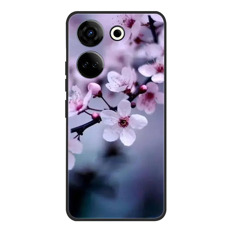 Для Tecno Camon 20 Pro 4G Чехол Мягкий Черный Силиконовый Бампер Чехол-бабочка для Телефона для Tecno Camon 20 Pro 5G Чехлы Camon20 Funda